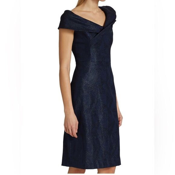 Teri Jon by Rickie Freeman Glitter-Embellished A-Line Dress size 18 - Picture 4 of 15